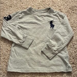 Polo by Ralph Lauren Kids Gray Long Sleeve Tee